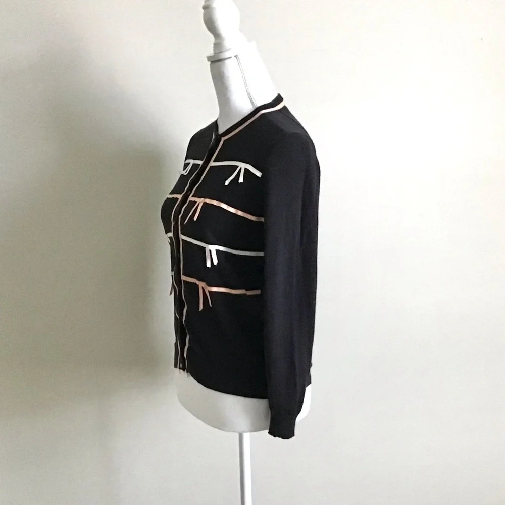 Rare Early 2000s Vintage Bow Cardigan ASO Rory Gilmore in Gilmore Girls - Picture 9 of 14